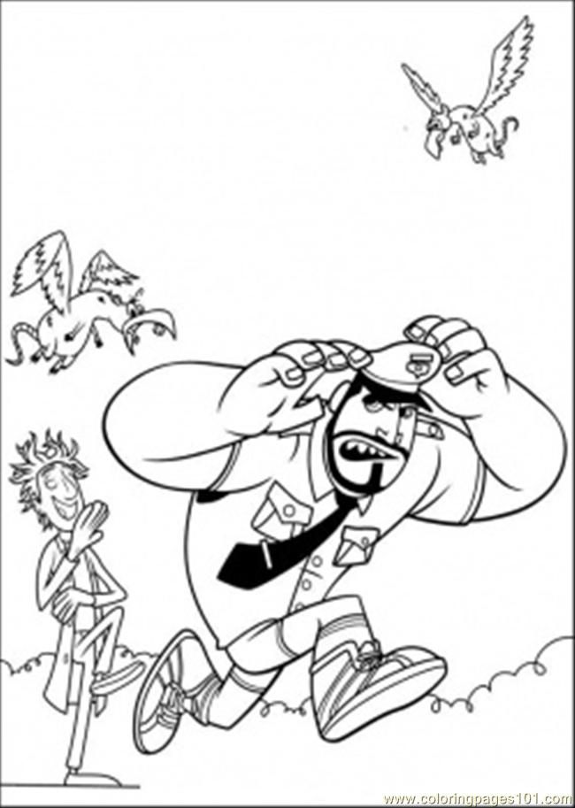 Earl Cloudy With A Chance Of Meatballs Coloring Page