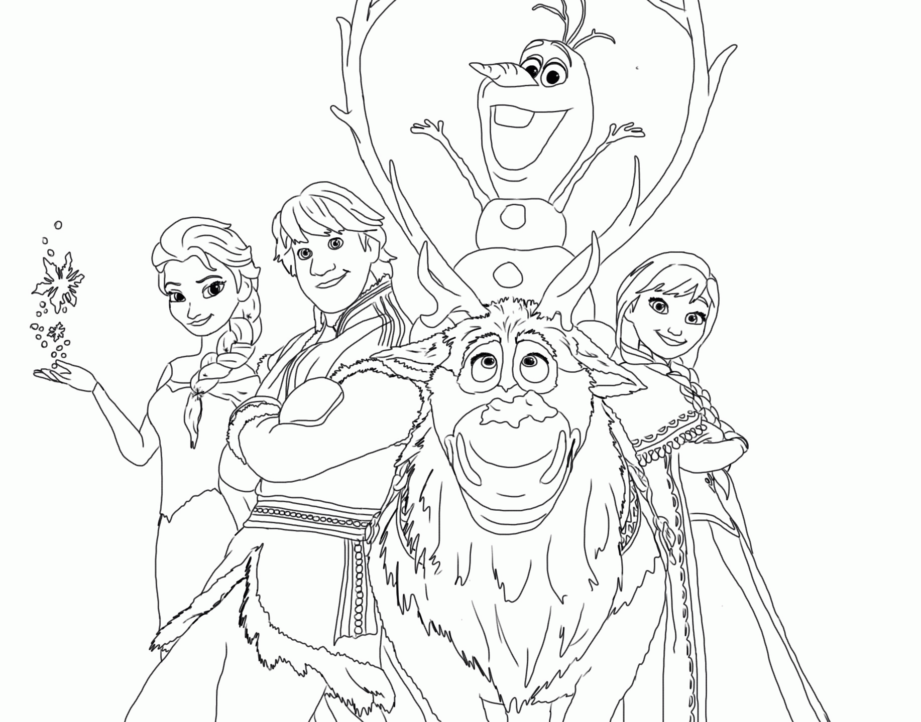 Images Coloring Pages Frozen - Coloring
