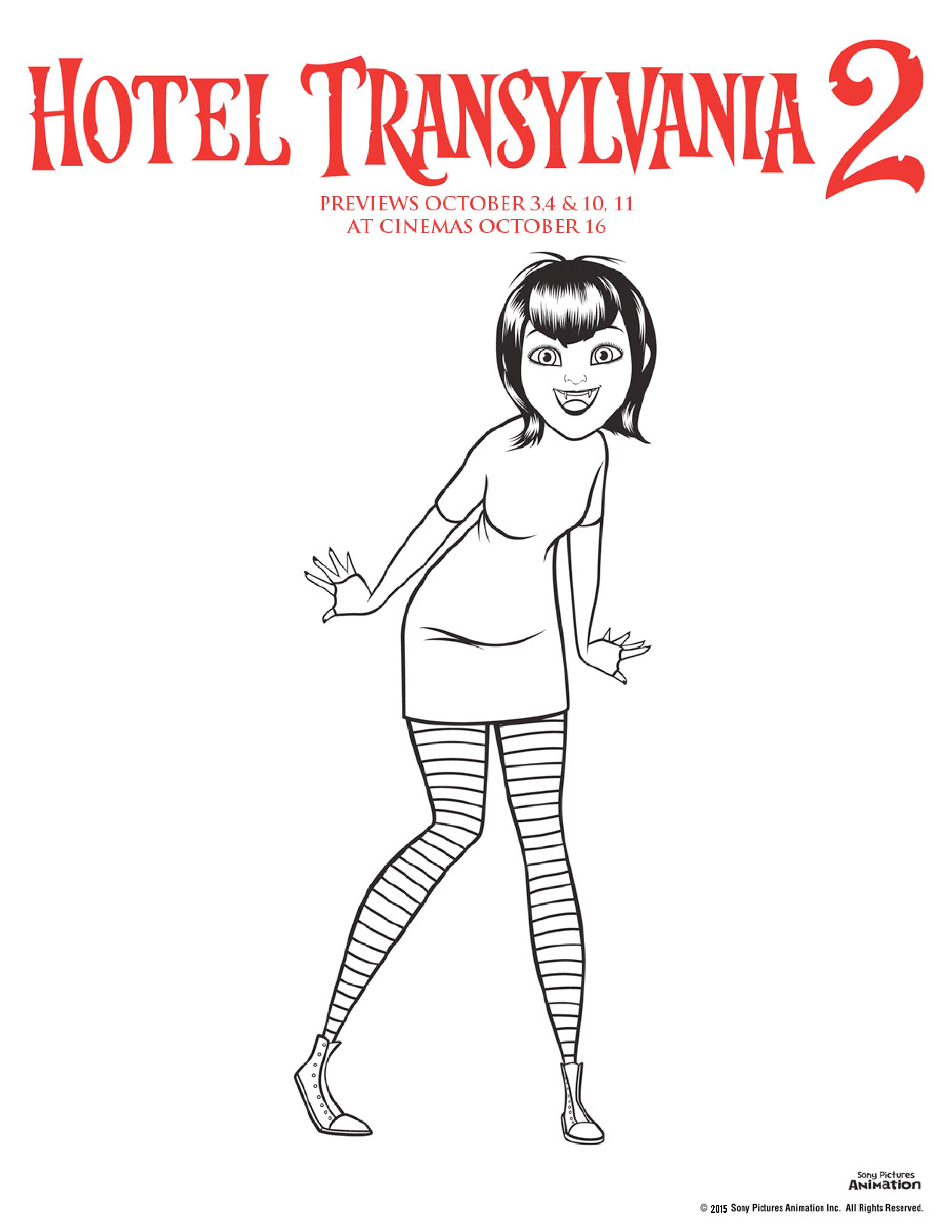 Hotel Transylvania Colouring Pages - In The Playroom