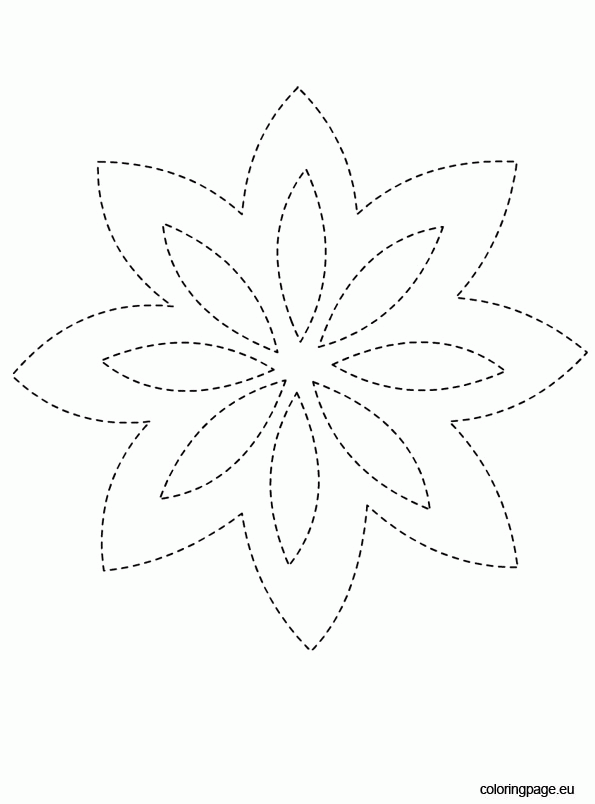 Traceable Pictures Coloring Page