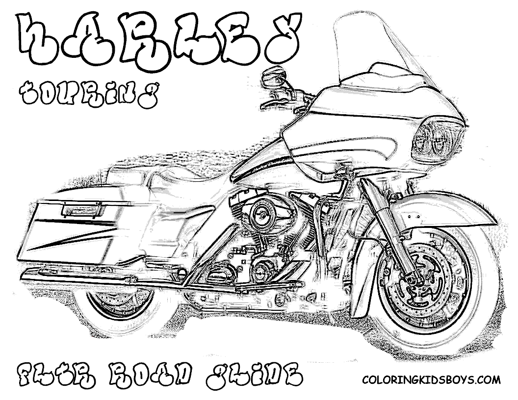 Harley Davidson Coloring Book