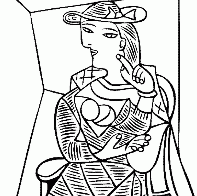 Adult Coloring Pages Picasso