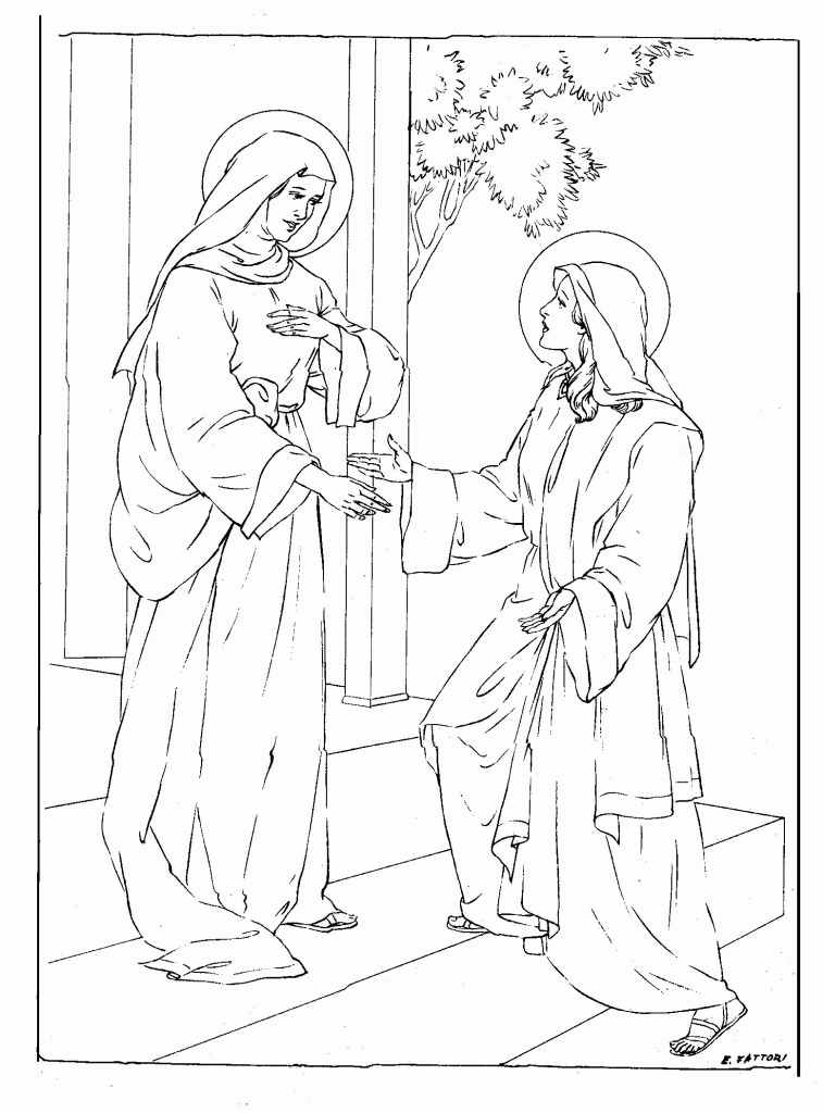 8 Pics of Jesus Mother Mary Coloring Page - Mother Mary Coloring ...