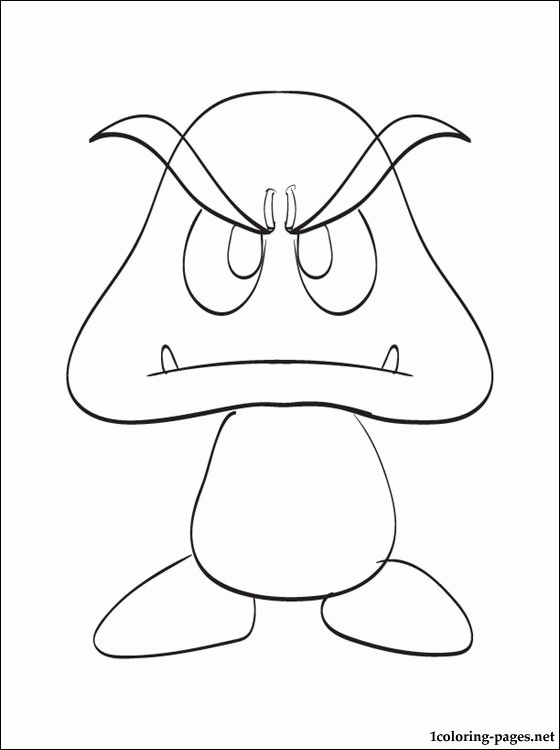Goomba Coloring Pages - Coloring Home