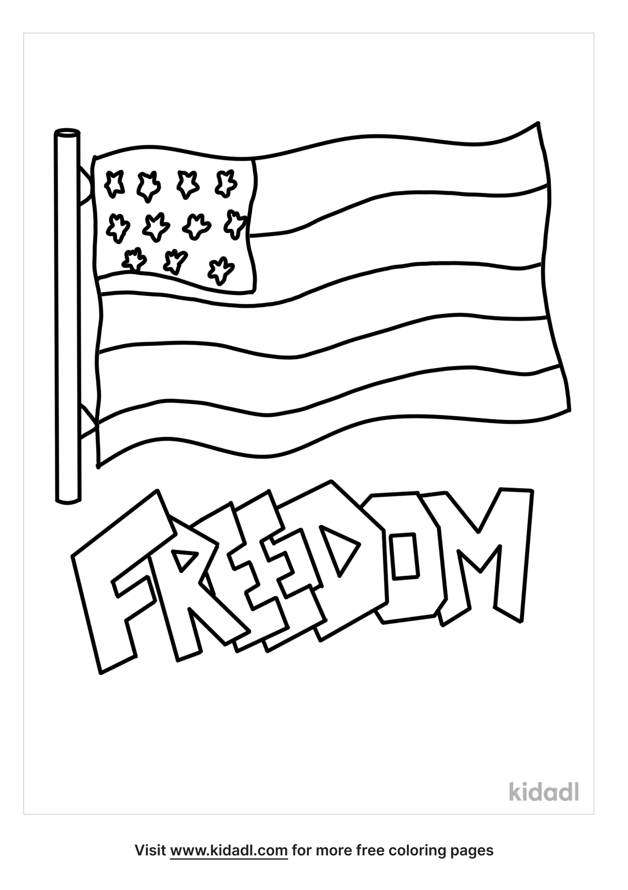 Freedom Coloring Pages | Free Words-and-quotes Coloring Pages | Kidadl