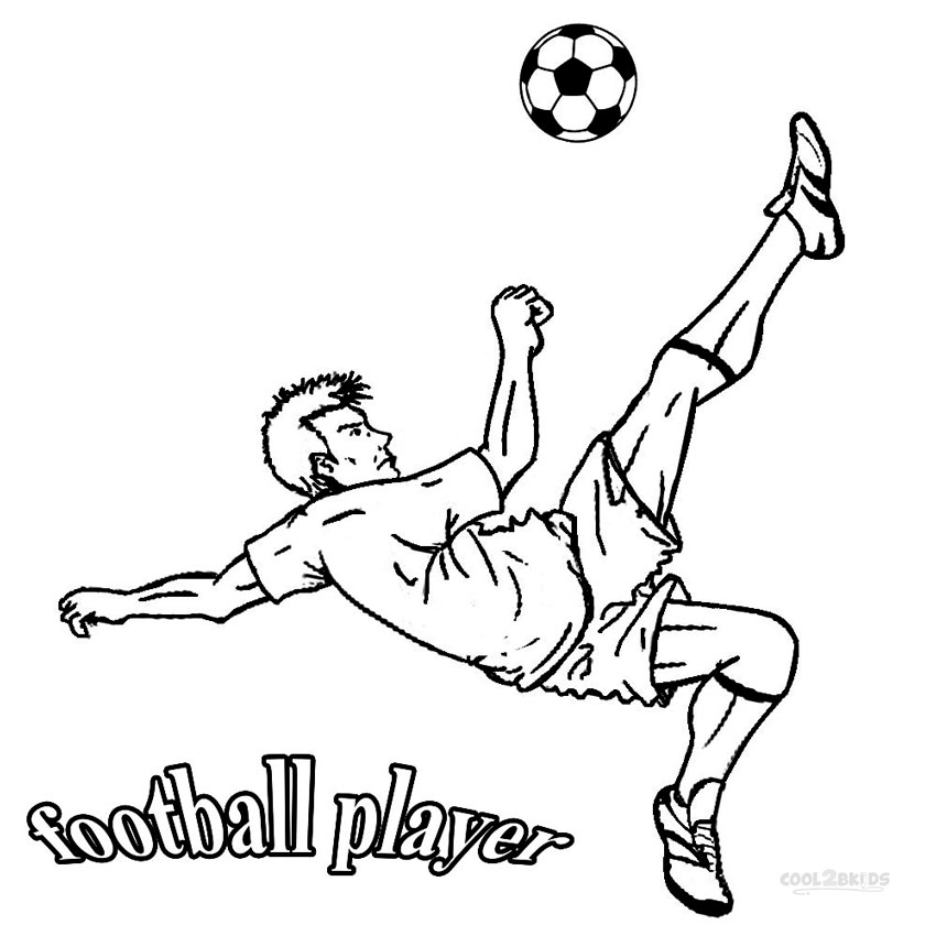 Printable Football Player Coloring Pages For Kids