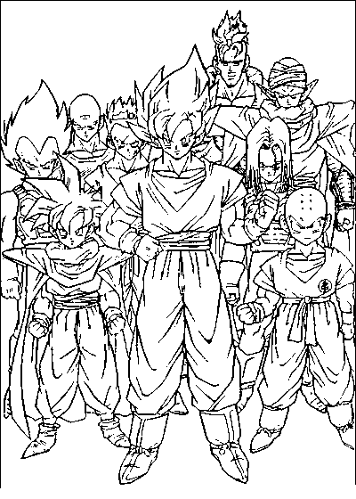 Dragon Ball Coloring Pages