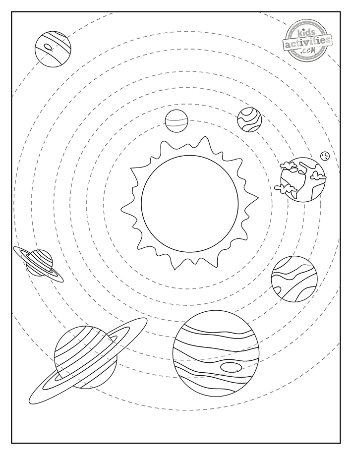 Free Printable Planets Coloring Pages | Kids Activities Blog