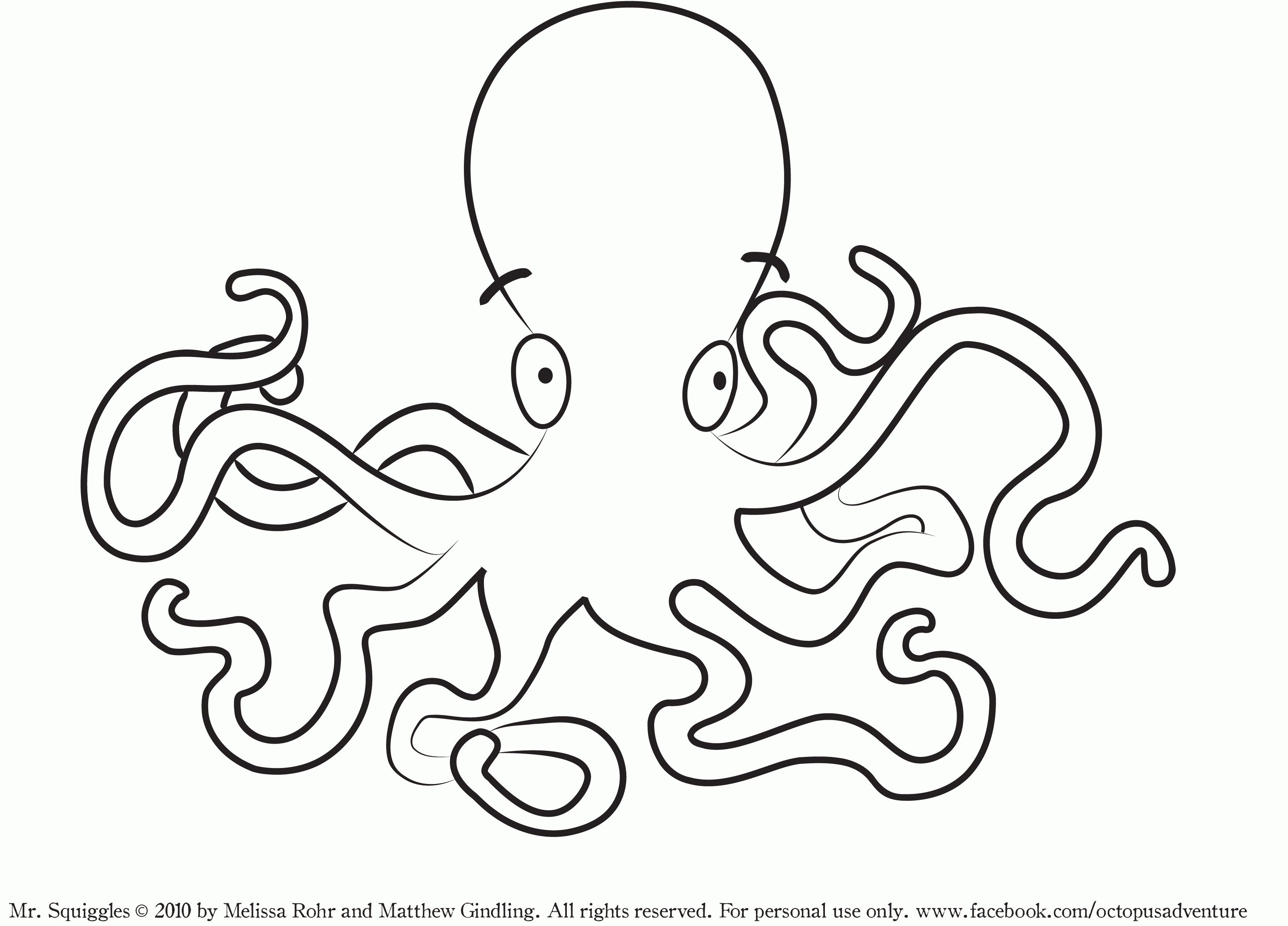 Printable Octopus Coloring Pages - Colorine.net | #20582