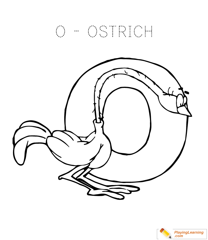Letter O Coloring Page | Free Letter O Coloring Page