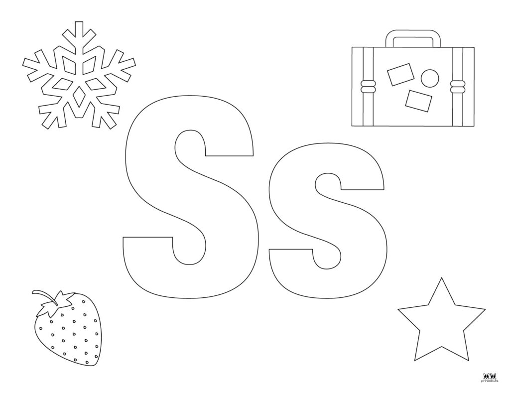 Letter S Coloring Pages - 15 FREE Pages | Printabulls