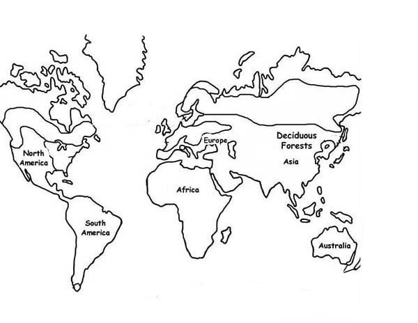 Exploring Nature Educational With World Map Coloring Page - Download &  Print Online Colori… in 2020 | World map coloring page, World map  printable, Free printable world map