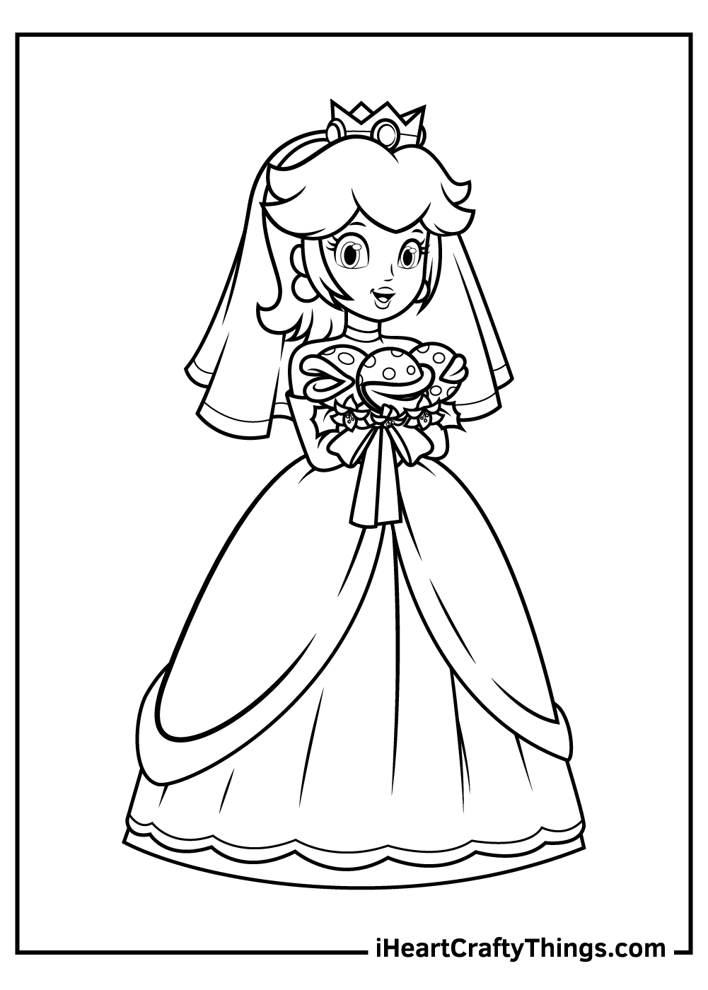 Printable Princess Peach Coloring Pages Updated 20   Coloring Home