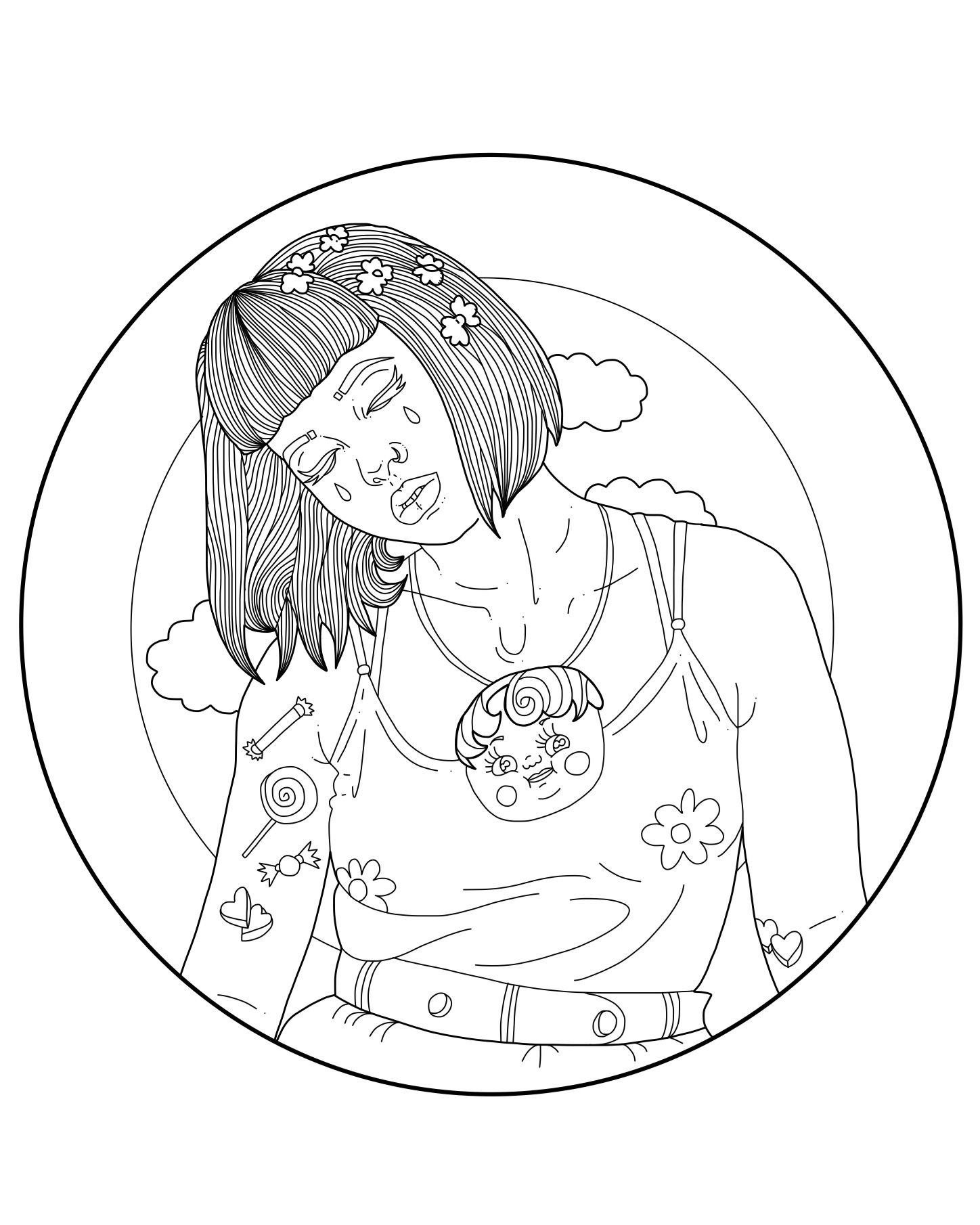 Melanie Martinez Coloring Pages Coloring Pages | Melanie martinez coloring  book, Millie marotta coloring book, Coloring pages