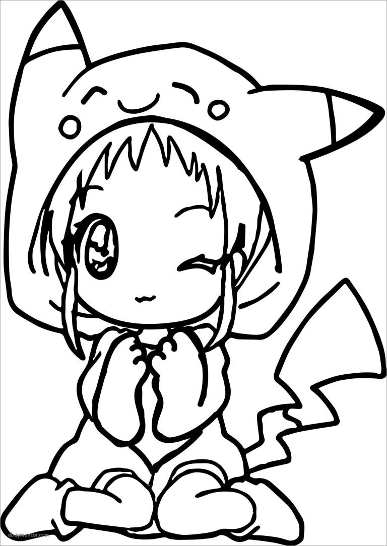 Cute Anime Chibi Girl Coloring Pages   ColoringBay   Coloring Home