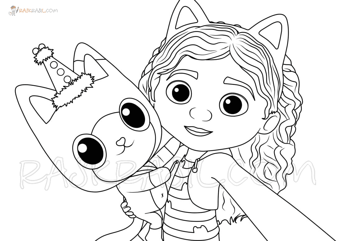 Gabby & Pandy Paws Coloring Pages - Gabby's Dollhouse Coloring Pages - Coloring  Pages For Kids And Adults
