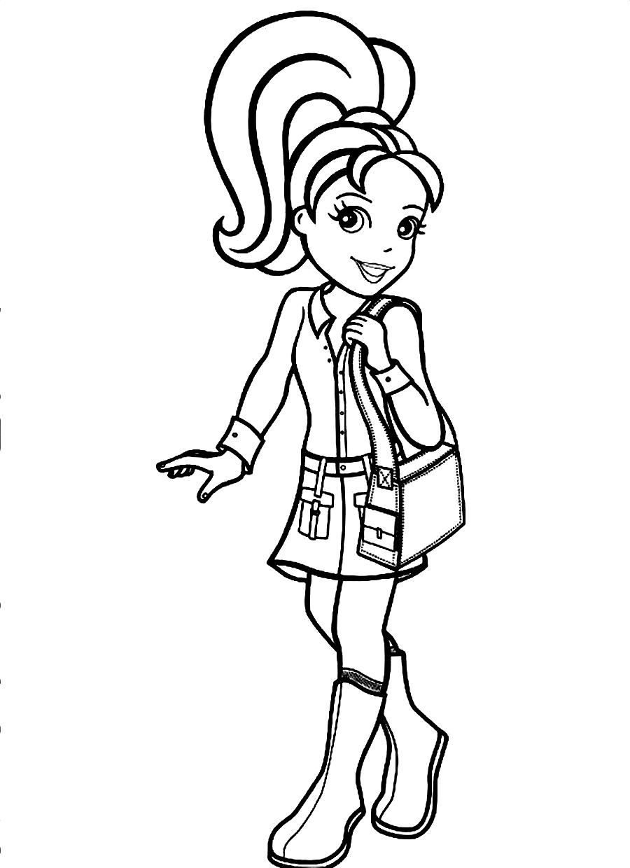 Polly Pocket Coloring Pages Sketch Coloring Page