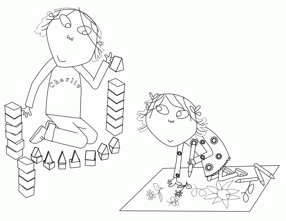 Handwriting Free Coloring Pages Of Charlie And Lola, Printable ...