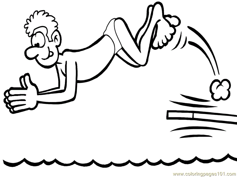 Summer sports coloring pages