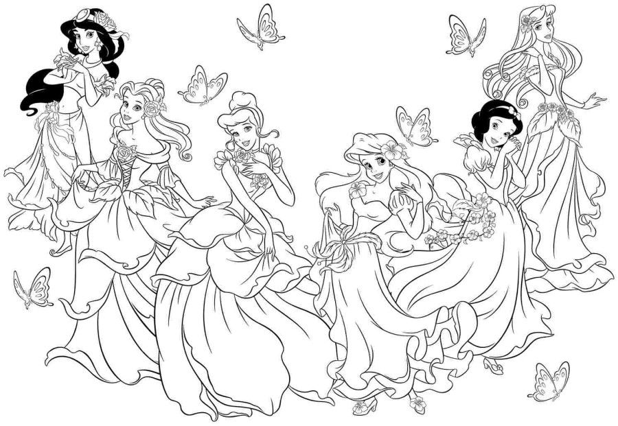 Princess Printing Coloring Pages - High Quality Coloring Pages