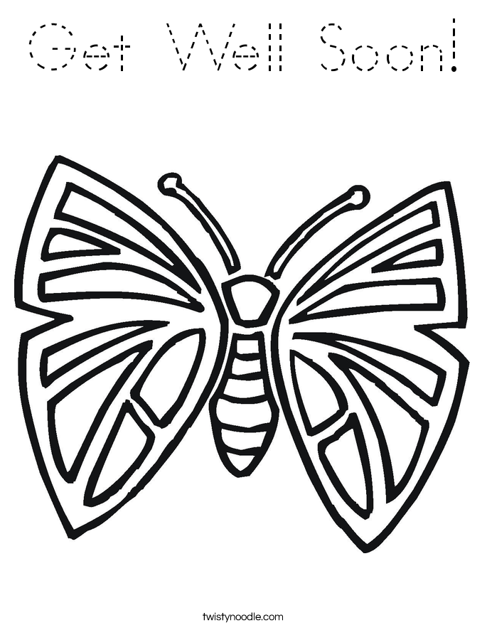 Get Well Soon Coloring Pages For S - High Quality Coloring Pages