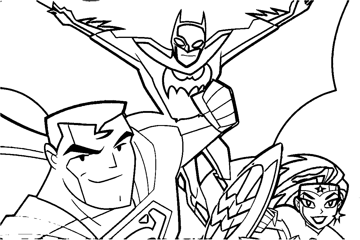 Justice League Coloring Page (2) | Wecoloringpage