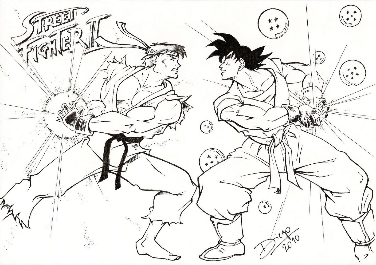 Street Fighter Ryu Coloring Page | tgkr.co