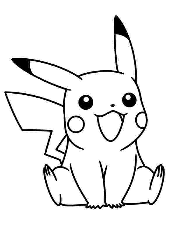 Colouring Pages Of Pikachu Printable Pikachu Coloring Pages