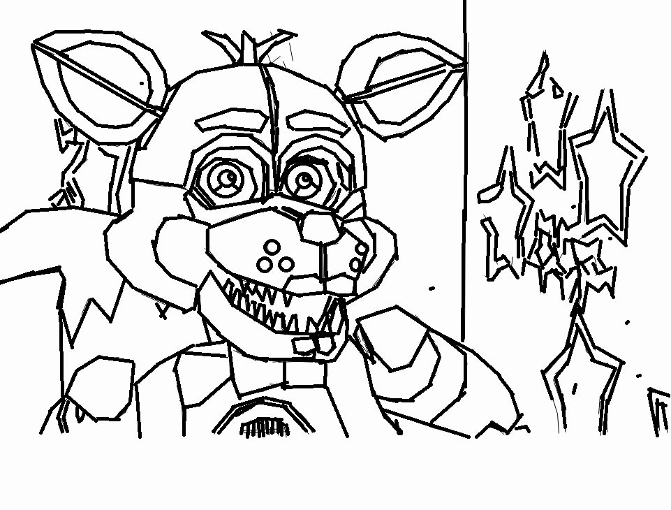 Funtime Freddy Coloring Page Awesome Funtime Foxy Drawing at ...