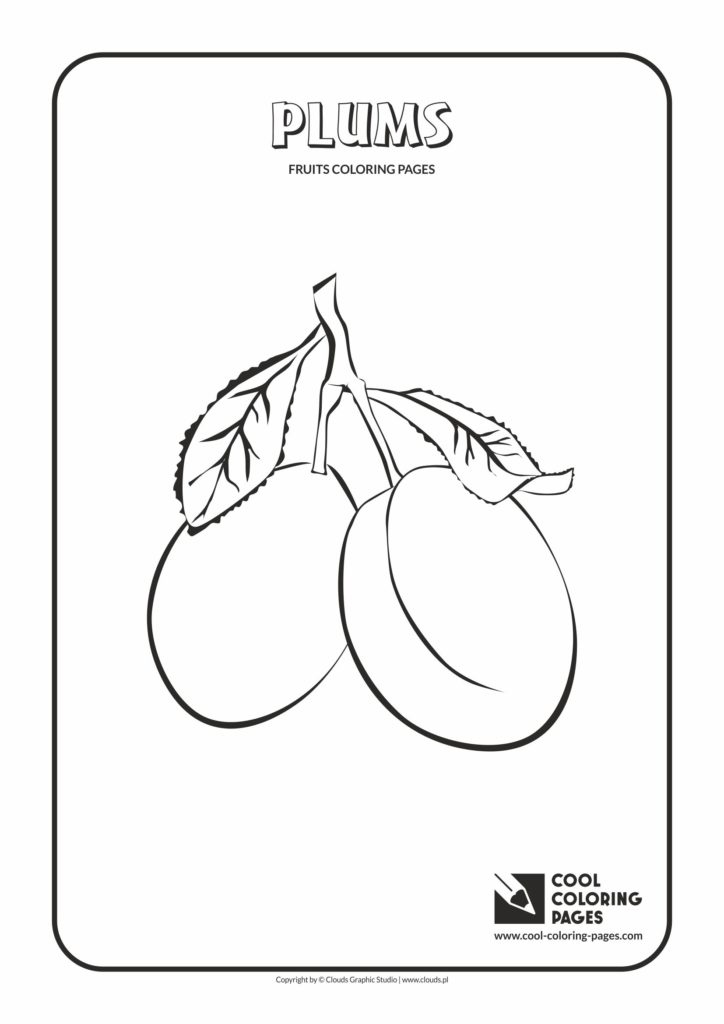 Cool Coloring Pages Plums coloring page - Cool Coloring Pages ...