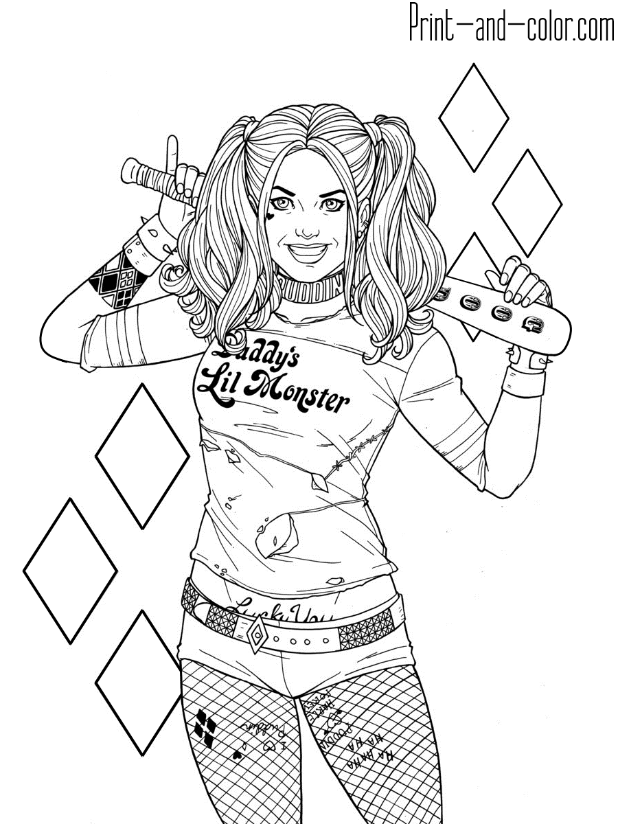 Suicide Squad Coloring Pages   Coloring Home