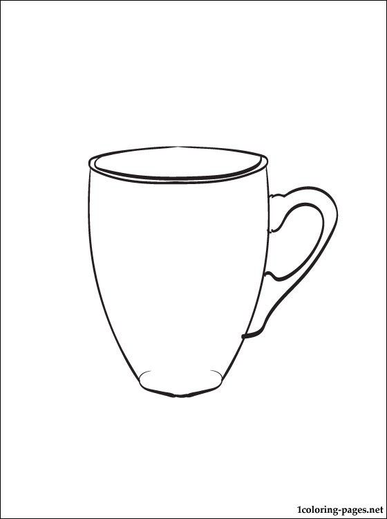 Mug coloring page | Coloring pages
