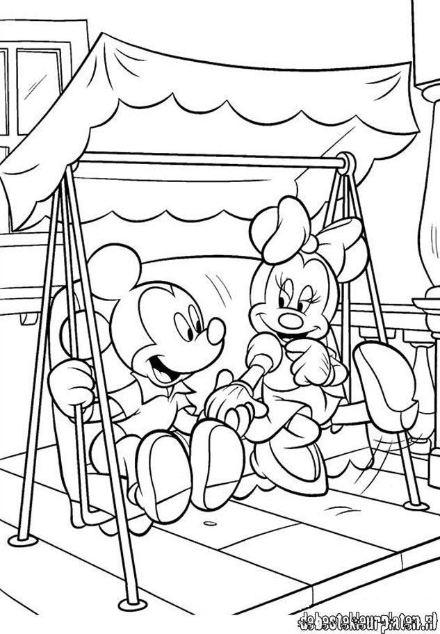 Cute porch swing | Mickey mouse coloring pages, Disney coloring pages,  Cartoon coloring pages