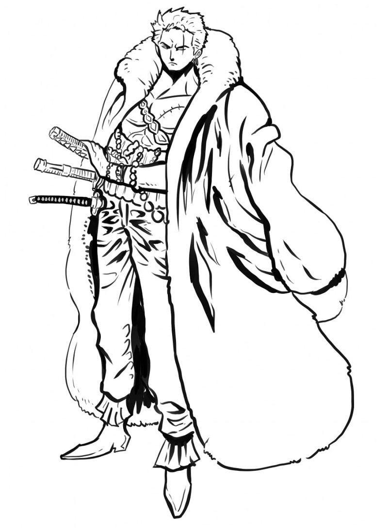 Zoro Coloring Pages   Coloring Home