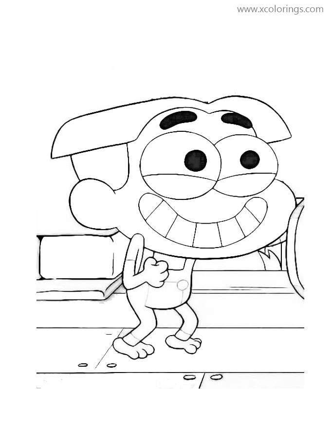 Happy Cricket from Big City Greens Coloring Pages - XColorings.com
