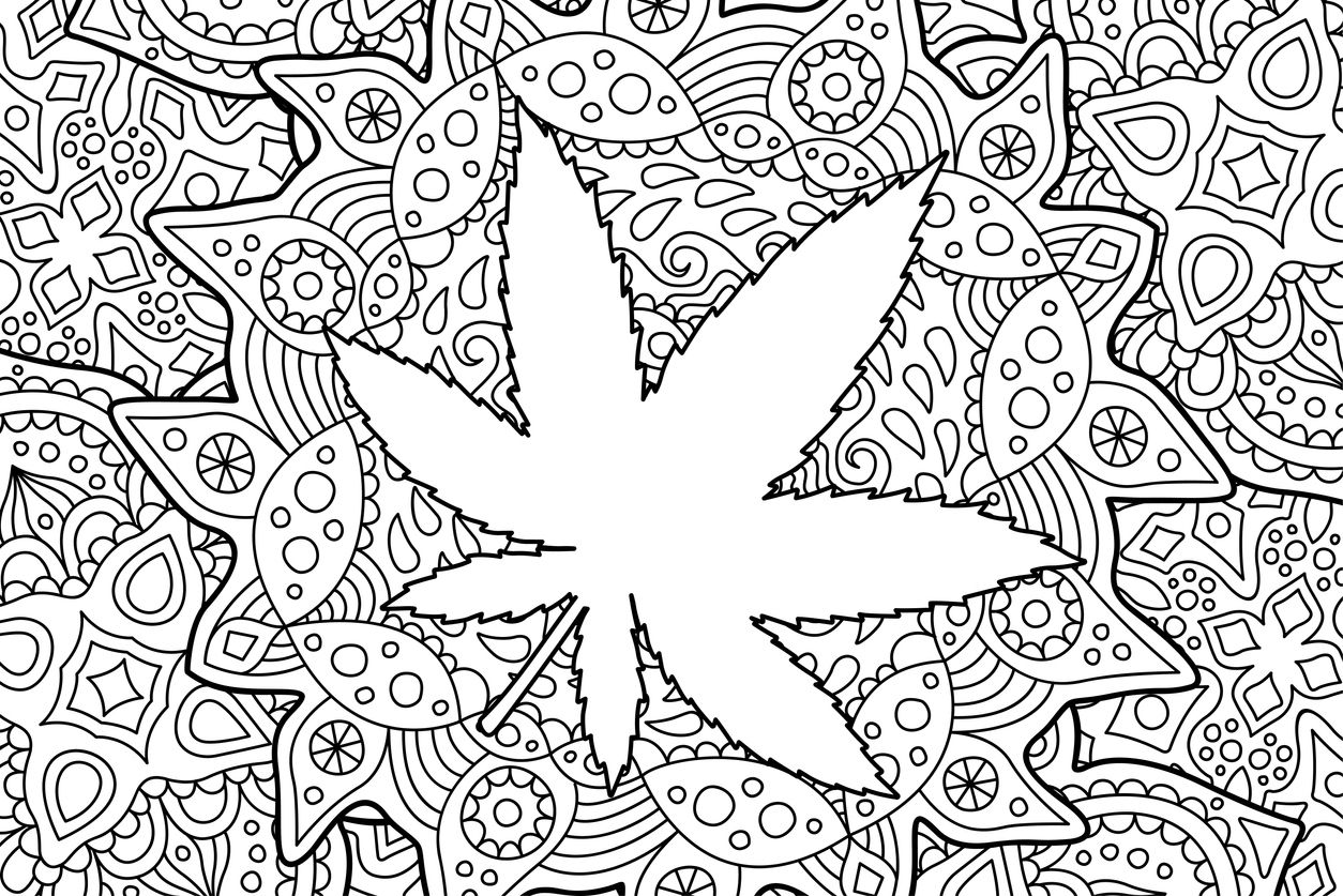 Cannabis Coloring Pages - Coloring Home
