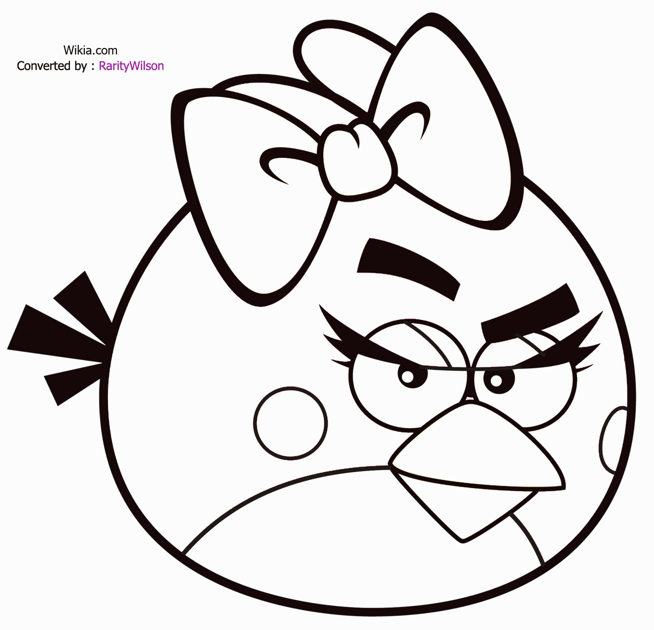 Girl Angry Birds Coloring Pages   Coloring Home