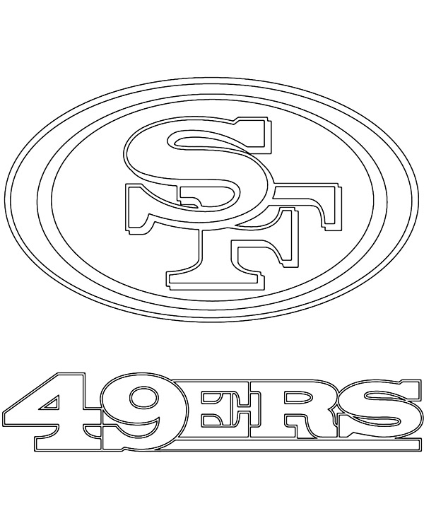 San Francisco 49ers logo coloring page ...