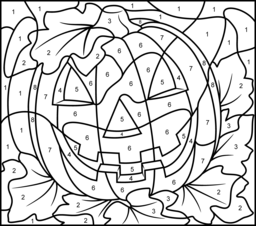 Hard Color By Number Pages - Coloring Pages for Kids and for Adults