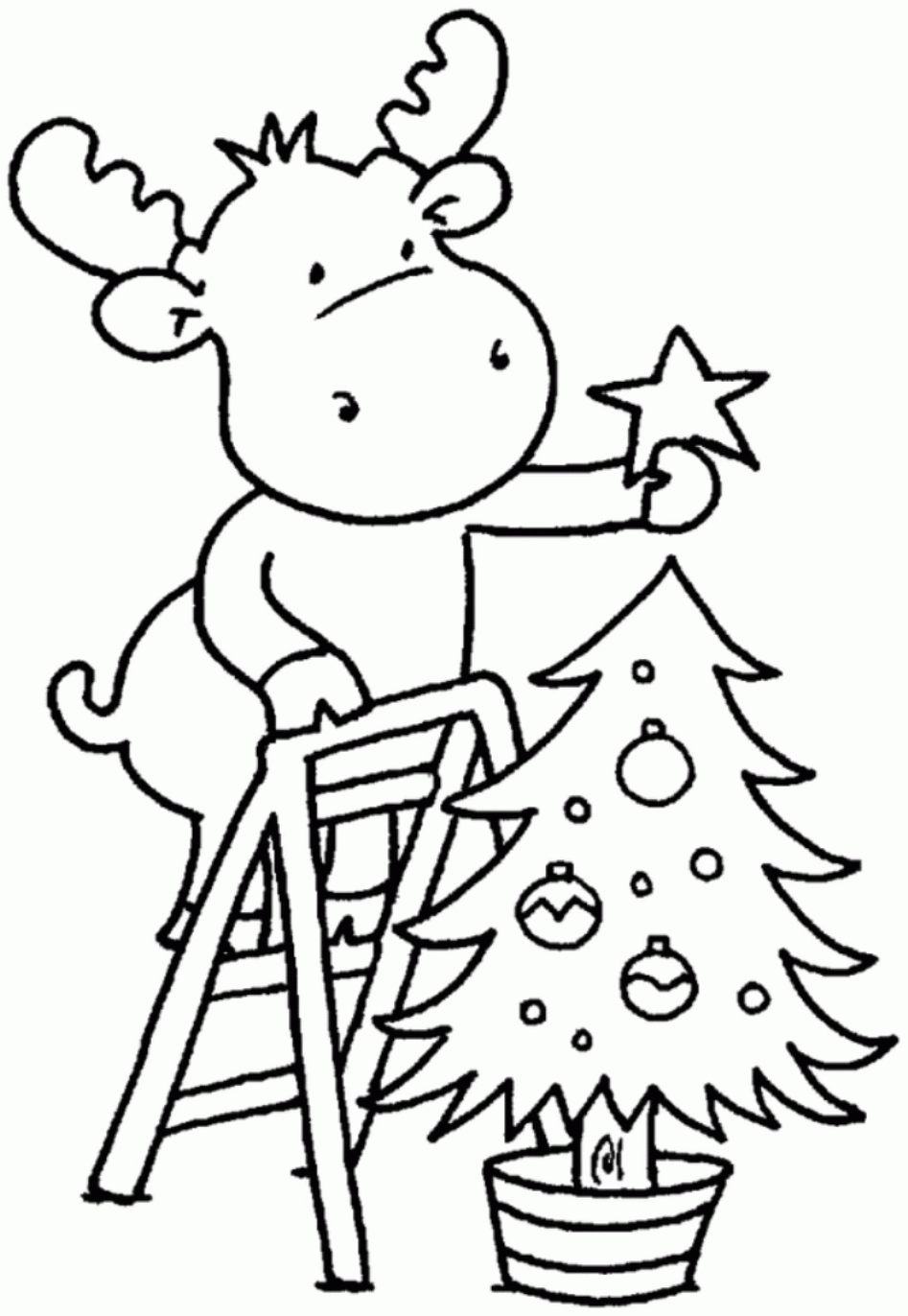 Coloring Pages Christmas Tree For Children | Christmas Coloring ...
