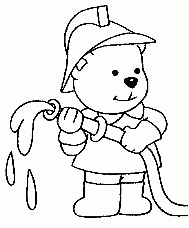 Related Firefighter Coloring Pages item-13210, Firefighter ...
