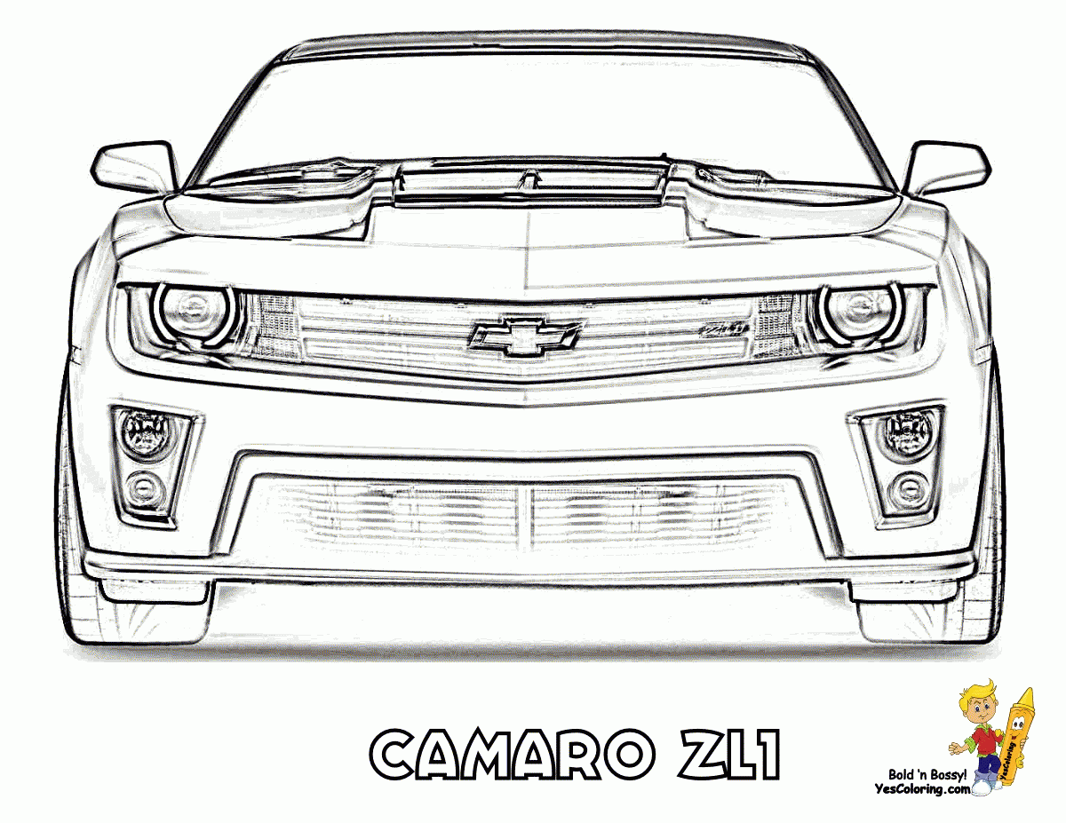 Look Chevrolet Camaro Transformers Cars Coloring Page 2 ...