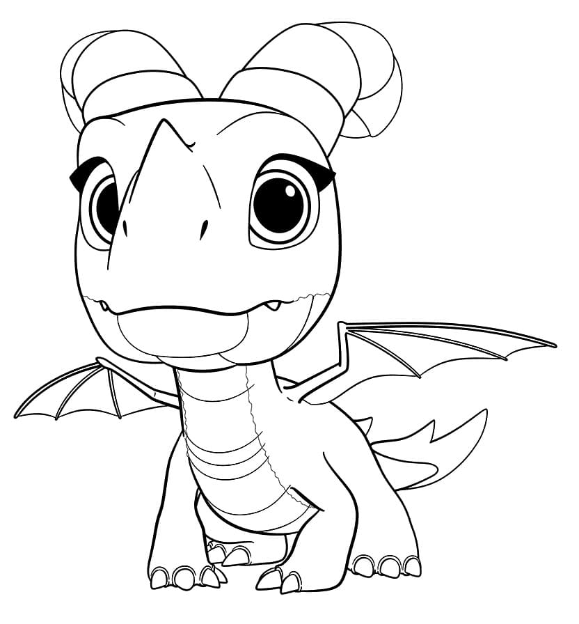 Aggro from Dragons Rescue Riders coloring page Coloring Page - Free  Printable Coloring Pages for Kids