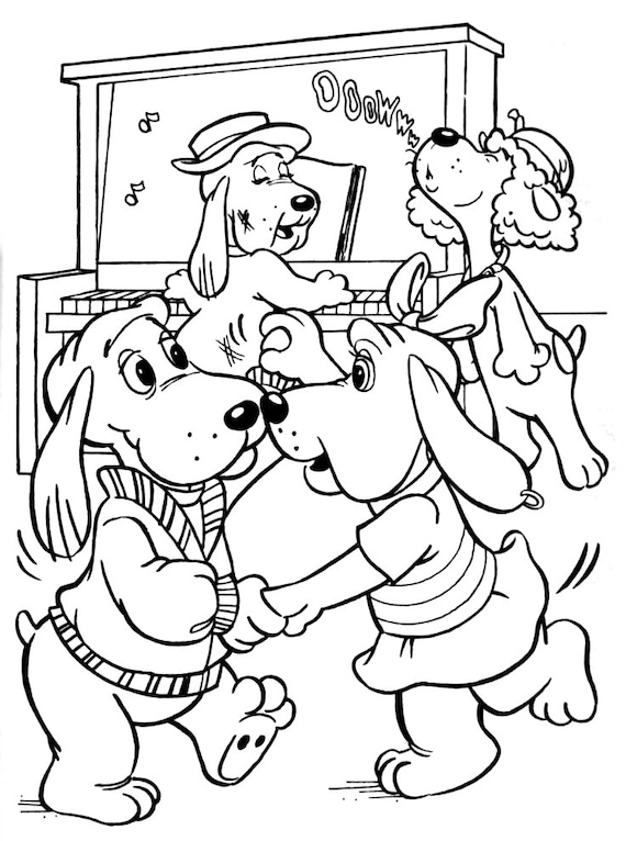 PDF File 1986 Pound Puppies Tonka Color Book Pages Full Book - Etsy