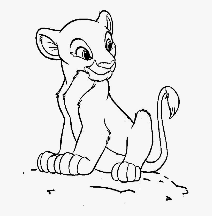 Baby Lion King Coloring Pages - Nala Lion King Drawings PNG Image |  Transparent PNG Free Download on SeekPNG