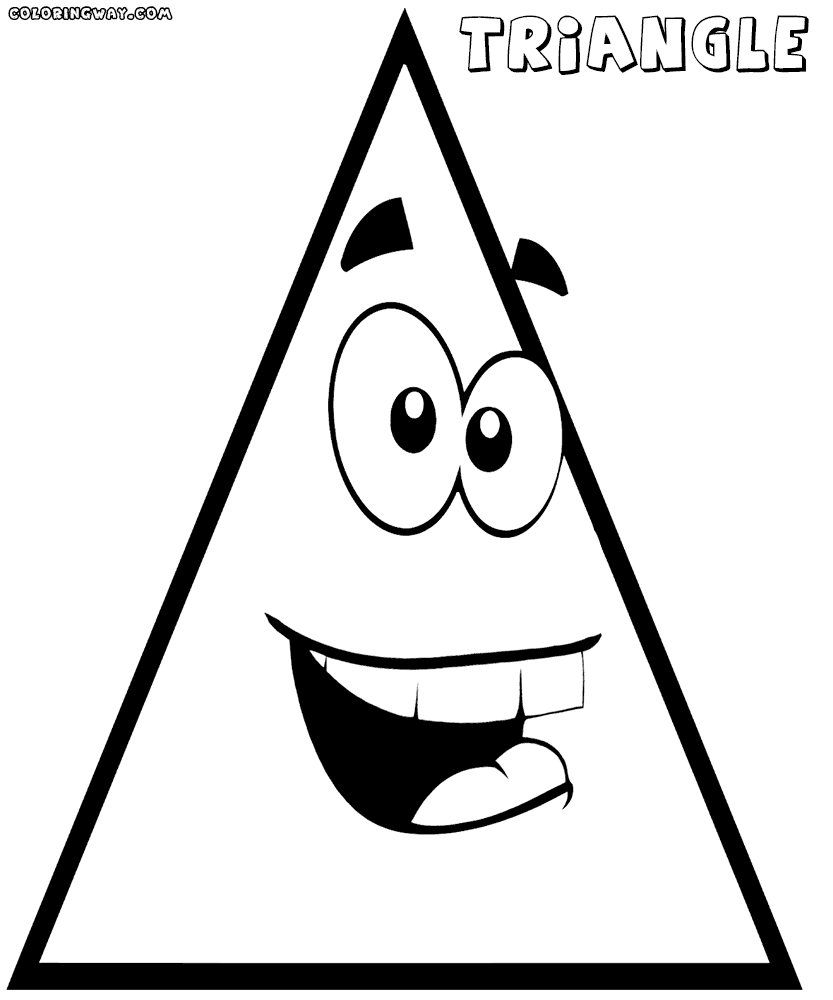 Triangle coloring pages | Coloring pages to download and print