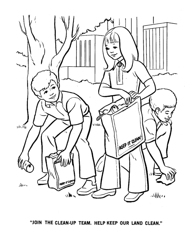 Earth Day Coloring Pages - Earth Day Clean-up Team | Earth day ...