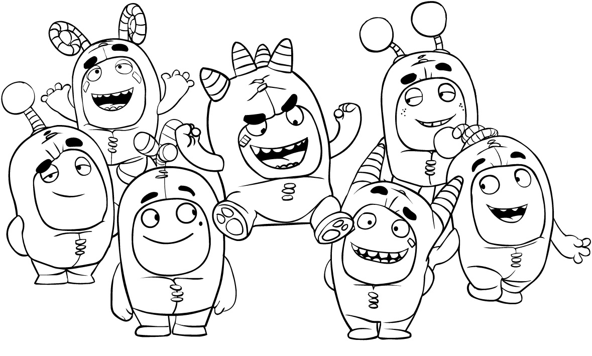 Coloring Pages Picture: oddbods coloring pages printable