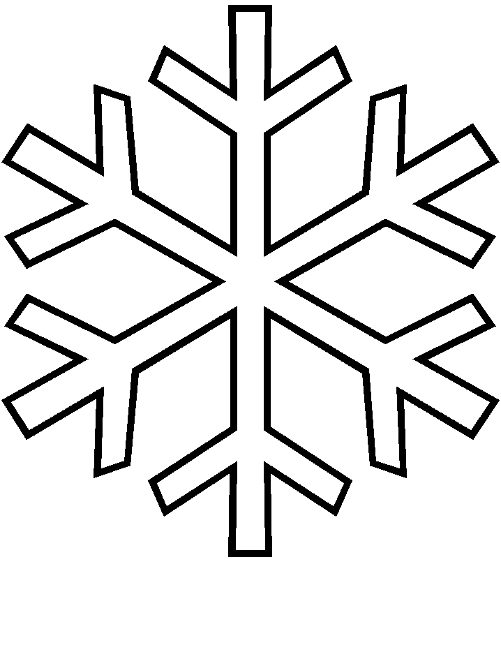 Snowflake Template 1 - Free Printable Coloring Pages. Free ...
