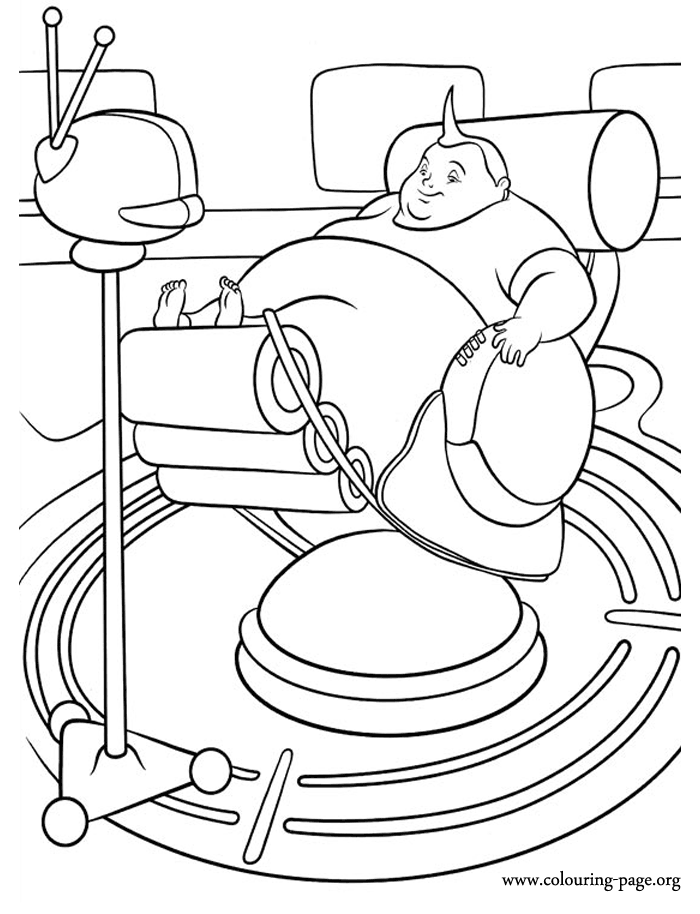 Meet the Robinsons - Future lifestyle coloring page